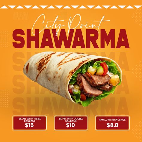 🍽️ Spice up your social media with a tempting shawarma post design! ✅ Visually appealing, crafted to attract food lovers ✅ Ideal for promoting restaurants, food trucks, and catering services ✅ Customizable for Facebook posts to boost engagement 🔥 Highlight mouthwatering flavors and special deals 💥 Elevate your brand with irresistible shawarma designs that make your audience crave more! Design For Social Media, Restaurants Food, Social Media Engagement, Catering Services, Special Deals, Food Trucks, Facebook Posts, Post Design, Food Truck