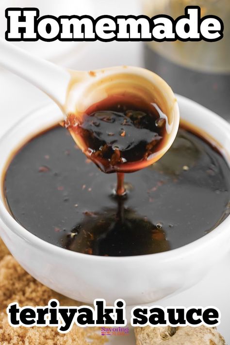 Learn how to make homemade teriyaki sauce with this quick and easy homemade teriyaki sauce recipe. A great store-bought alternative!Teriyaki sauce is a staple of Japanese cooking, known for its tangy, sweet and savory flavor. It's a versatile sauce that can be used as a marinade, basting agent, or dip for chicken, fish, or meat dishes. https://www.savoringthegood.com/teriyaki-sauce-recipe/ Terriaki Sauce Recipe, How To Make Homemade Teriyaki Sauce, How To Make Teriyaki Sauce Easy, Teriyaki Sauce Authentic, Easy Homemade Teriyaki Sauce, Sarku Japan Teriyaki Sauce, Teriyaki Sauce Recipe Easy, Teriyaki Recipes Sauce, Quick And Easy Teriyaki Sauce