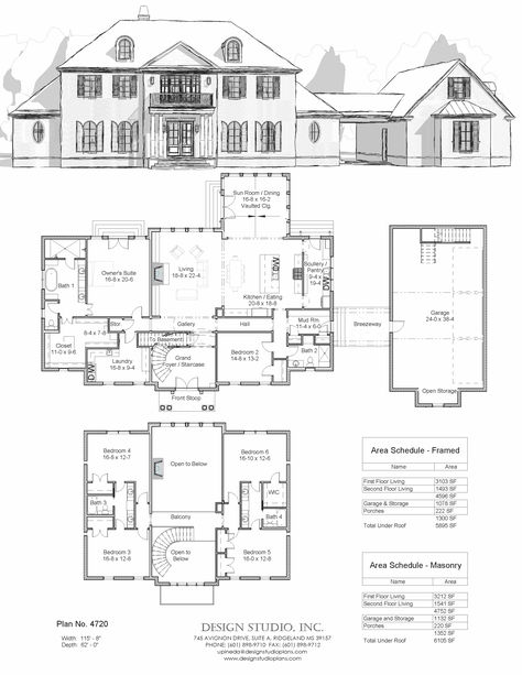 Classic Georgian Architecture, Southern Traditional 6 bedrooms 4 baths two-story Southern Mansions Floor Plans, Georgian Homes Floor Plans, Georgian House Plans Layout, Georgian Floor Plans, Georgian House Floor Plan, Georgian Revival Homes, Georgian House Plans, Bloxburg Layout, Georgian Houses