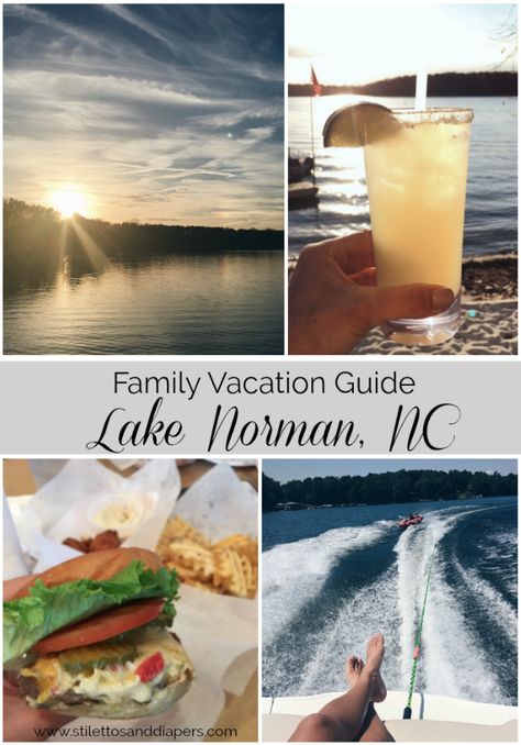 Family Vacation Guide to Lake Norman, NC. Best Restaurants, things to do and places to go. Lake Norman North Carolina, North Carolina Lakes, North Carolina Travel, Lake Norman, Lake Trip, Lake Vacation, Road Trip Destinations, Senior Trip, Lake Living