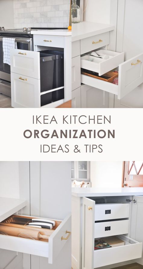 Ikea Kitchen Organization Ideas, Ikea Kitchen Drawer Organization, Cabinets Organization Ideas, Kitchen Cabinets Organization Ideas, Ikea Kitchen Drawers, Ikea Kitchen Planning, Ikea Kitchen Organization, Kitchen Cabinets Organization, Kitchen Cabinet Organization Ideas