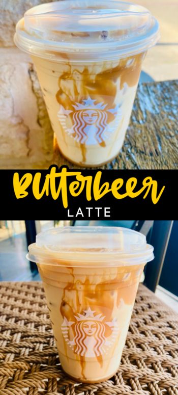 Butterbeer Latte, Butterbeer Frappuccino, Butterbeer Recipe, Menu Recipes, Starbucks Secret Menu Drinks, Starbucks Menu, Starbucks Drinks Recipes, Starbucks Secret Menu, Coffee Drink Recipes