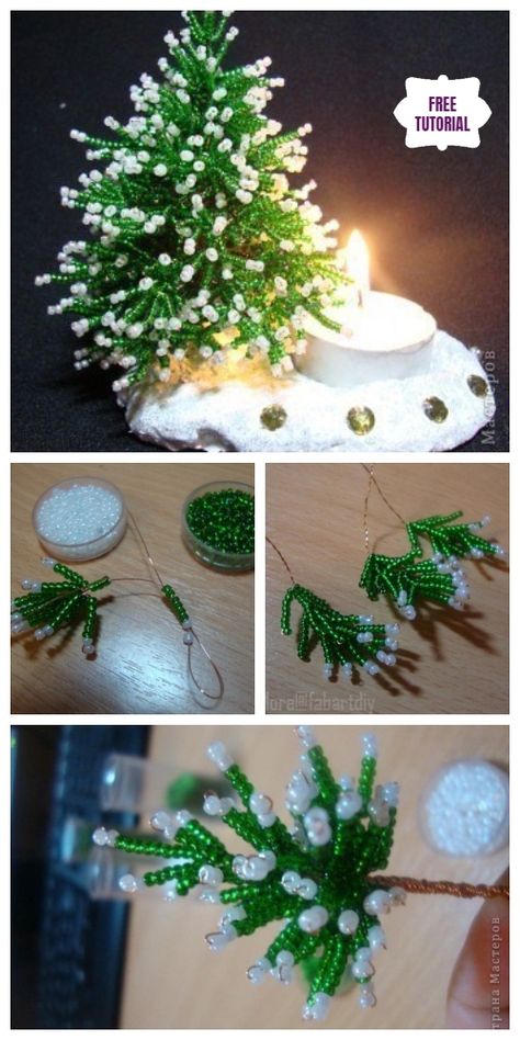 DIY Mini Bead Christmas Tree Candle Holder Tutorial Diy Candle Holders Ideas, Tree Decorations Diy, Bead Christmas Tree, Beaded Christmas Tree, Christmas Tree Beads, Christmas Tree Candle Holder, Tree Candle, Christmas Tree Decorations Diy, Christmas Tree Candles