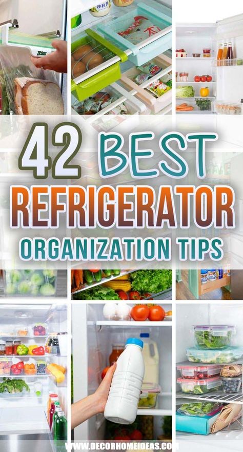 Organized Refrigerator Ideas, Food Organization Fridge, Small Refrigerator Organization, Small Fridge Organization, Refrigerator Ideas, Freezer Organization, Fridge Shelves, Best Refrigerator, Kitchen Organization Ideas