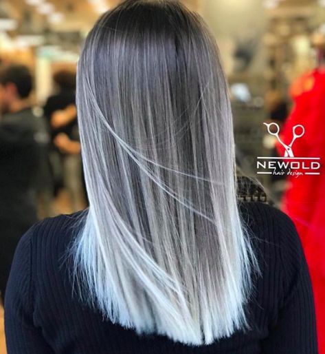 Silver Ombre Hair, Unnatural Hair Color, Styling Skirts, Hair Magic, Wine Hair, Ash Hair Color, Hair Color Streaks, Ice Spice, Blending Gray Hair