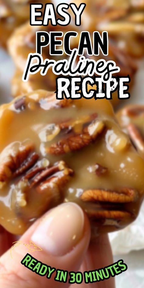 Easy Pecan Pralines Recipe. Straight from the heart of the South, these delectable treats are a celebration of rich caramelized sugar and toasted pecans. Whether enjoyed as a decadent dessert or a delightful gift for friends and family, these pralines are sure to impress! Step Keto Pecan Pralines, Chocolate Pecan Candy Recipes, Praline Recipe Easy, Easy Pecan Candy Recipes, Easy Pecan Pralines, Desserts With Pecans Easy, How To Make Praline Pecans, Easy Pecan Praline Recipe, Easy Pralines Recipe