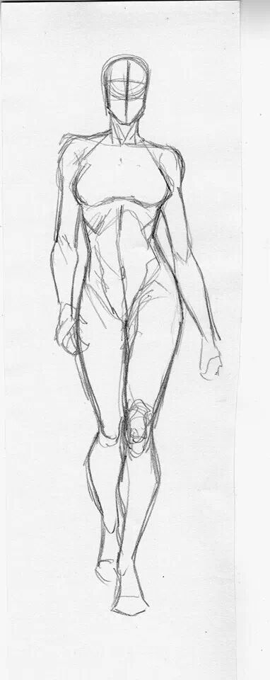 Posture Drawing Pose Reference, Drawing Human Body Sketches, Tall Woman Drawing Reference, Human Body Anatomy Sketch, Human Anatomy Art Female, Womans Anatomy Drawing, Woman Standing Drawing Reference, Lean Female Reference, Woman Anotamy Drawing