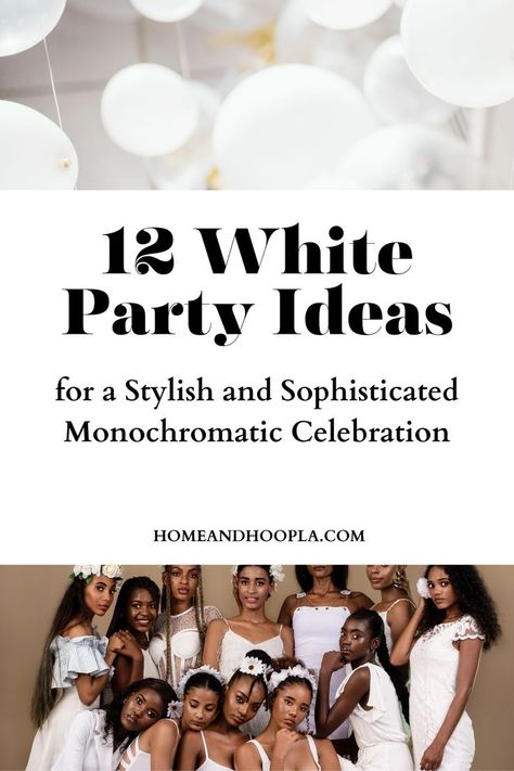 When it comes to hosting a memorable and visually stunning event, few themes can rival the timeless allure of a white party. Everything from décor to attire revolves around the color white, exudes a sense of pure elegance and sophistication. Whether you're planning a birthday bash, a bridal shower, an anniversary soirée, or just a summer gathering, a white party theme offers a canvas for creativity and class. In this blog post, we will explore a plethora of white party ideas. White Party Ideas, White Party Attire, White Party Theme, Party Attire, Summer Gathering, White Party, Hen Party, Birthday Bash, More Fun