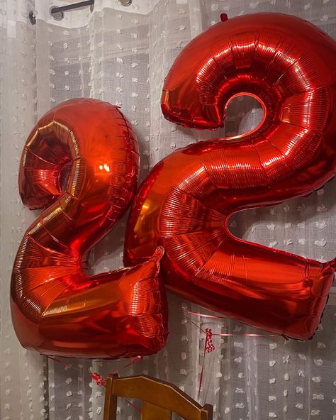 Red 22 Birthday Balloons 22nd Birthday Balloons, 22 Balloons Number Aesthetic, 22nd Birthday Ideas Red, 22 Balloons Number, Red 22 Birthday Ideas, 23 Themed Birthday, 22 Aesthetic Number, Birthday Aesthetic Red, Red Balloons Aesthetic