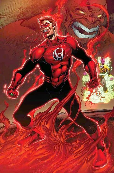 Red Lantern Red Lantern Corps, Green Lantern Hal Jordan, Lantern Art, Hal Jordan, Lantern Corps, Green Lantern Corps, Univers Dc, Red Lantern, Marvel Vs Dc