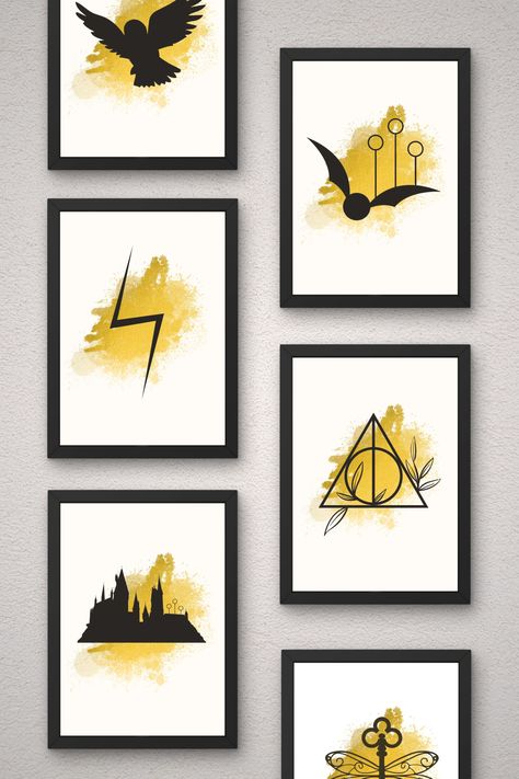 ✨ Harry Potter Golden Posters ✨
Set of 6 Minimalist Prints with a Golden/Yellow Watercolor Effect! 
🔮 INSTANT DOWNLOAD
🎨 High-Quality Art, ready to print
💫 Ideal for themed parties, fan gifts, magical room decor, or birthdays! 🎉
❗ REMINDER: This is a digital product!

#harrypotter #wizardart #printableart #nurserydecor #goldenwatercolor #hogwarts #roomdecor #themedparty #fangifts #etsyshop Gryffindor Room Decor, Posters Harry Potter, Magical Room Decor, Fantasy Diy, Wizard Art, Magical Nursery, Golden Magic, Harry Potter Print, Magical Room