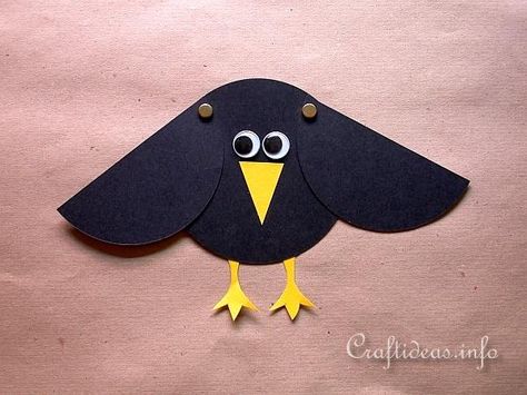 *FR*Crow Crafts & Activities For Kids 1st Grade Crafts, Circle Crafts, Mouse Crafts, Thanksgiving Art, Farm Crafts, Bird Crafts, Groundhog Day, Bible Crafts, Paper Crafts For Kids