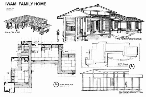 The Samurai House - The Winter Garden Of The Kakita Japanese Home Floor Plan, Japanese Traditional House Floor Plans, Japanese Style House Plans, Traditional Japanese House Plans, Japanese House Layout, Japanese House Floor Plans, Old Japanese House, Japanese House Design, Japanese Home Design