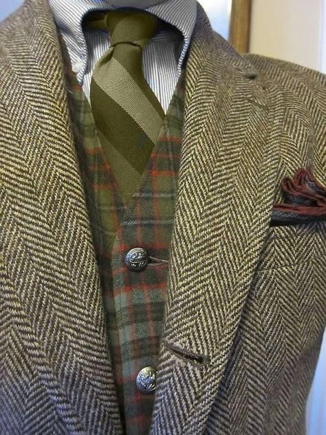 Nuff said Mens Fashion Country, Stil Masculin, Older Mens Fashion, Tweed Run, Mode Costume, Tweed Suits, Elegant Man, Herren Outfit, Sharp Dressed Man