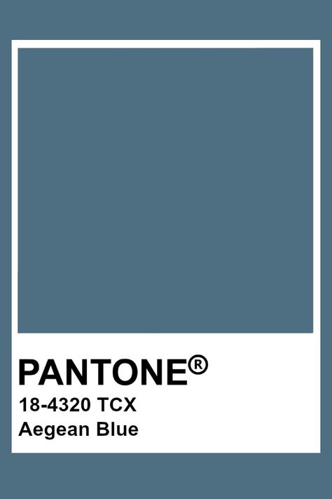 Pantone Aegean Blue Midnight Blue Pantone, Pantone Tcx Blue, Pantone Azul, Pantone Tcx, Pantone Colours, Pantone Color Chart, Pantone Swatches, Pantone Palette, Pantone Colour Palettes