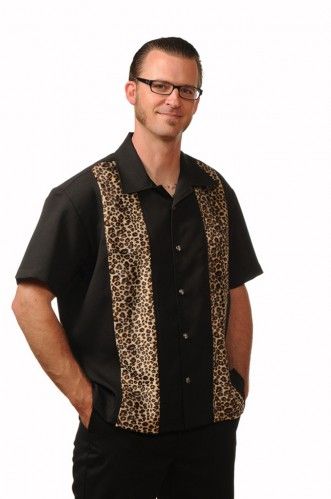 Leopard Print w/ Dice Buttons retro camp shirt! Accessories Male, Leopard Accessories, Lion Roar, Custom Bowling Shirts, Custom Dice, Vintage Bowling Shirts, Rockabilly Shirts, Robes Vintage, Leopard Design