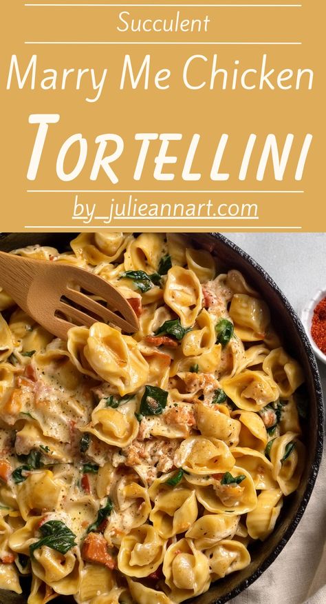 Marry Me Chicken Tortellini 1 Marry Me Tortellini Recipes, Marry Me Chicken And Ravioli, Baked Chicken Tortellini Recipes, Chicken Parm Tortellini, Marry Me Tortellini, Rotisserie Chicken Tortellini, Tortolini Recipe, Chicken Tortellini Recipes, Marry Me Chicken Tortellini