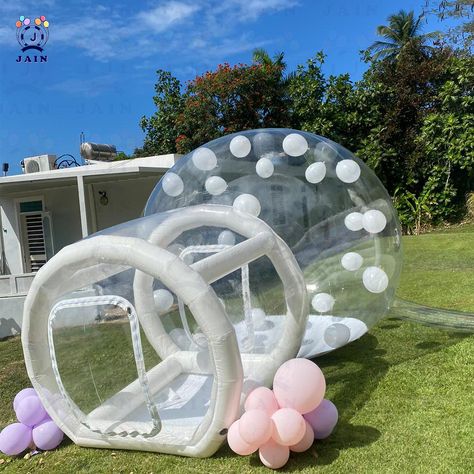 Balloon Inflatable Bubble House With Trampoline And Transparent Dome PVC Material Free Shipping With Trampoline Jumping, Pvc Tent, Trampoline Jump, Balloon House, Outdoor Trampoline, Bubble House, Bubble Tent, Bouncy House, Pvc Material