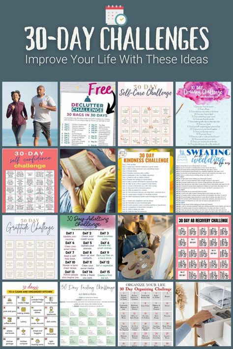 30 Day An Challenge, 30 Day Challenge Organization, Workout Monthly Challenges, Month Diet Challenge 30 Day, Low Impact 30 Day Challenge, Best 30 Day Challenge, 30 Day New Year Challenge, Monthly Challenges Ideas, Monthly Wellness Challenges