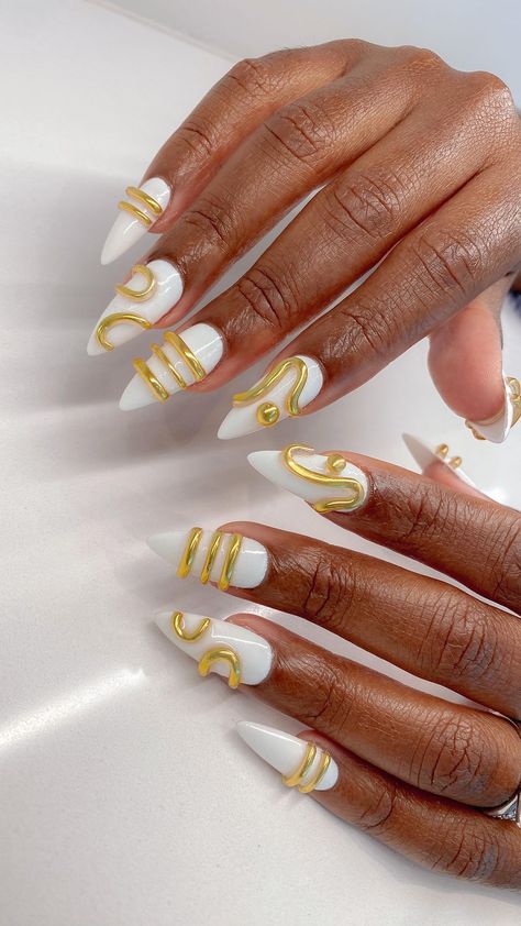 ANNIE - ATL Nail Artist | Living for this queen energy 👑✨ . @apresnailofficial 💅🏻Aprés Gel-X - Sculpted Stiletto Medium . . . #gelxnails #apresgelx #abstractnails… | Instagram Sculpted Nails Acrylics, Luxe Nails, Queen Energy, Sculpted Nails, Body Accessories, Colorful Nail Art, Cute Acrylic Nail Designs, Nail Candy, Almond Nails Designs