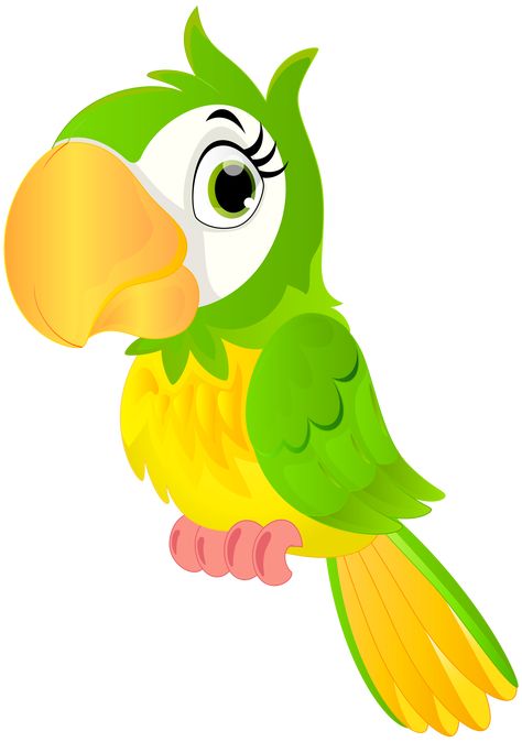 Parrot Cartoon Image, Cartoon Parrot, Parrot Cartoon, Cartoon Birds, Cartoon Png, Cartoons Png, Cute Cartoon Animals, Art Drawings For Kids, Bird Drawings