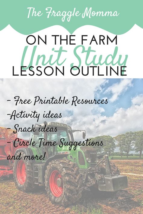 Farm Unit Study, Study At Home, Farm Lessons, September Activities, Unit Studies Homeschool, Farm Unit, Free Homeschool Printables, Farm Preschool, Farm School