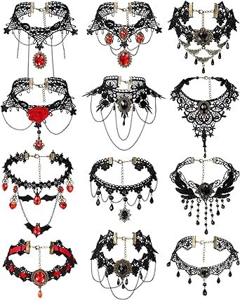 Vampire Accessories Halloween, Vampire Choker, Vampire Accessories, Victorian Witch, Victorian Choker Necklace, Vampire Stuff, Vampire Jewelry, Women Steampunk, Vampire Gothic