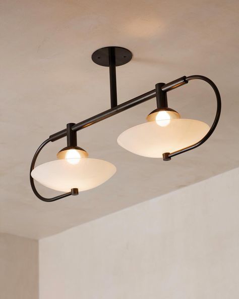 ALLIED MAKER on Instagram: “Custom double Aperture flush mount” Allied Maker, Bulb Pendant Light, Hanging Ceiling, Lamp Modern, Mode Design, Style Noir, Lighting Inspiration, Black Lamps, Ceiling Pendant