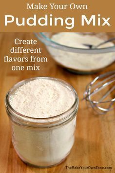 Dry Milk Uses, Small Family Recipes, Homemade Cornstarch Powder, Bulk Mix Recipes, Frugalfitmom Recipes, Homemade Pudding Recipes, Baking Mixes Homemade, How To Make Pudding From Scratch, Homemade Funyuns Recipe