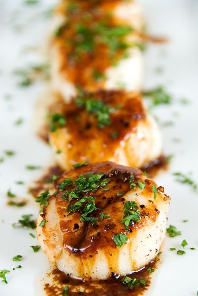 one of THE BEST food bloggers, beautiful food, beautiful photography, beautiful words Orange Things, Pan Seared Scallops, Seared Scallops, Scallop Recipes, Scallops Seared, S'mores, Pan Seared, Fish Dishes, Seafood Dishes