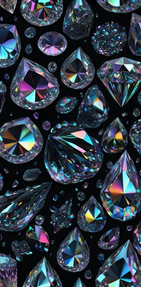 Gemstone Wallpaper Iphone, Gemstones Wallpaper, Gemstone Aesthetic, Diamond Wallpaper Iphone, Iphone Wallpaper Modern, Gemstone Background, Holographic Wallpapers, Diamond Theme, Crystal Background