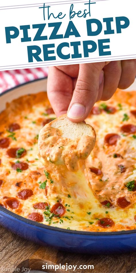 Pizza Dip is going to be your new favorite appetizer. It is easy to make, can be prepped ahead of time, and it is absolutely delicious. Easy Pizza Dip Recipe, Easy Hot Dips Appetizers, Easy Appies Quick, Slow Cooker Pizza Dip, Smoked Pizza Dip, Best Hot Dips, Baked Dips Appetizers, Easy Warm Dip Recipes, Warm Dips Easy