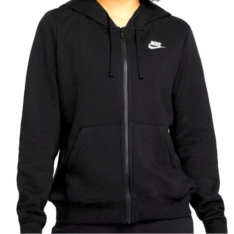 Nike 3xl (Has Never Been Worn ) Black Nike Jacket, Nike Women Sweatshirt, Large Hoodie, Nike Sportswear Women, Women's Sportswear, Nike Fleece, Nike Zip Up, Black Zip Ups, Nike Hoodie