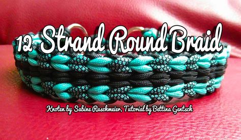 Dieses Tutorial wurde mir von Bettina Gentsch zur Verfügung gestellt, sie gab mir freundlicher Weise ihre Erlaubnis dieses hier einzustellen. “Vielen Dank dafür!” Parachute Cord Crafts, Horse Hair Braiding, Round Braid, Paracord Bracelet Patterns, Paracord Bracelet Tutorial, Paracord Braids, Swiss Paracord, Cords Crafts, Braiding Your Own Hair