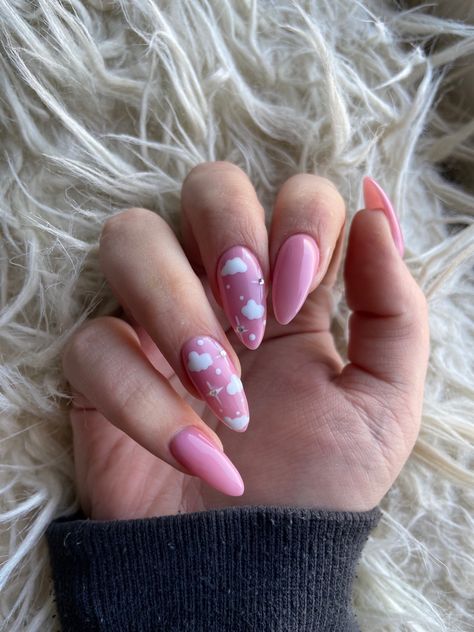 Nails Designer, Purple Acrylic Nails, Cow Nails, Aesthetic Nails, Nails Aesthetic, Work Nails, Classy Acrylic Nails, Almond Acrylic Nails, Soft Nails