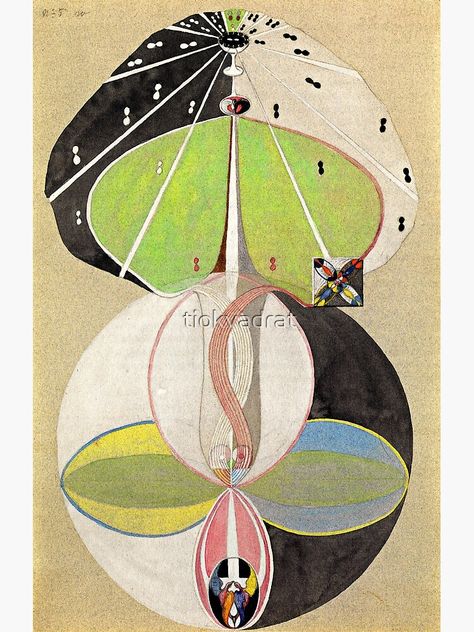 Klint Painting, Hilma Af Klint Paintings, Tree Of Knowledge, Maurice Denis, Hilma Af Klint, Hur Man Målar, Guggenheim Museum, Henri Rousseau, Arte Inspo