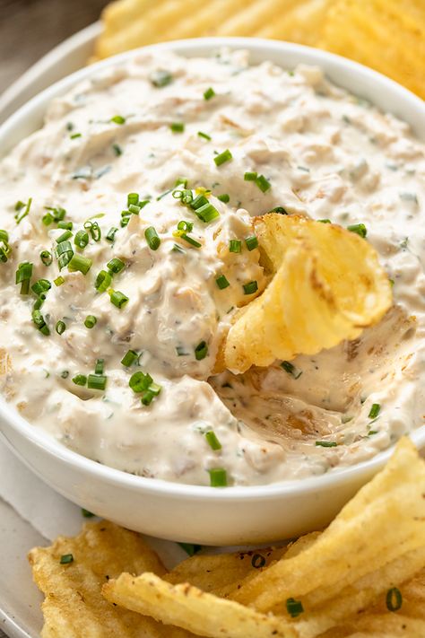 Donut Toppings, Caramelized Onion Dip, Easy Dip, Cookie Toppings, French Onion Dip, Easy Dips, America's Test Kitchen Recipes, Roasted Cherry, Onion Dip