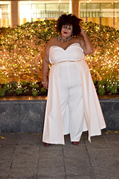 Bride Jumpsuit, Plus Size Jumpers, Plus Size Fashion Tips, Plus Size White, Plus Size Gowns, Curvy Fashionista, Plus Size Formal, Plus Size Formal Dresses, Big Girl Fashion