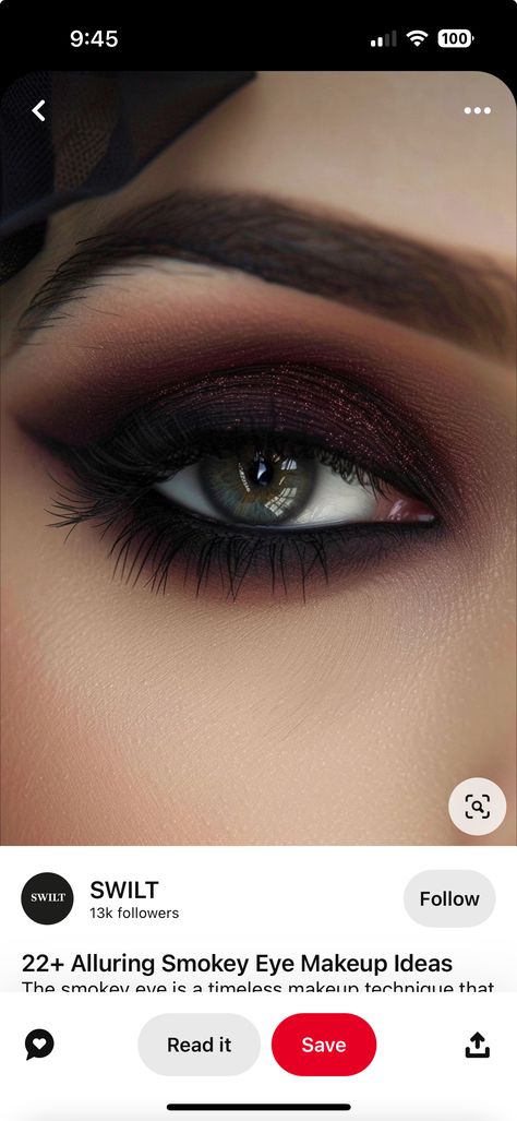 Spooky Wedding Makeup, Sultry Makeup For Hazel Eyes, Eye Pop Makeup, Moody Wedding Makeup, Dark Wedding Makeup, Plus Size Makeup, Grad Makeup, Burgundy Eye Makeup, Fall Eye Makeup