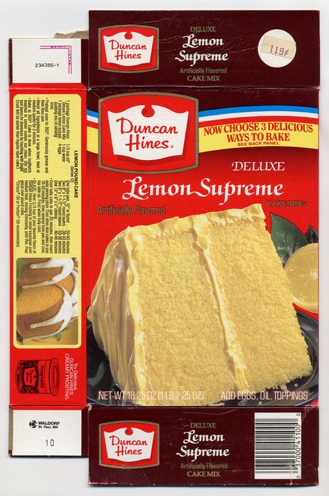 https://flic.kr/p/7FNwsY | Duncan Hines Lemon Supreme Cake Mix, 1986 Lemon Supreme Cake, Duncan Hines Cake, Box Cakes, Boxed Cake Mixes Recipes, Sour Cream Pound Cake, Boxed Cake, Cake Mixes, Lemon Cake Mixes, Duncan Hines