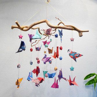 Mobil Origami, Diy Origami Decor, Diy Origami Home, Diy Origami Home Decor, Paper Crane Mobile, Origami Decor, Origami Home Decor, Crane Mobile, Origami Mobile