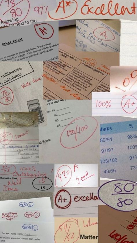 Test Paper Aesthetic, A Grade Aesthetic, Good Grades Aesthetic 100, Aesthetic Good Grades, Good Grades Aesthetic, Grades Aesthetic, Exam Wallpaper, Exam Marks, Academic Aesthetic