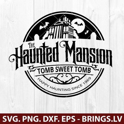 The Haunted Mansion SVG | Tomb Sweet Tomb SVG Halloween fonts #halloweenfonts fonts #fonts font #font 7.456 Haunted Mansion Shirt Ideas, Haunted Mansion Stencil, Haunted Mansion Wallpaper Stencil, Haunted Mansion Tshirt, Haunted Mansion Shirt Svg, Haunted Mansion Tumbler, Haunted Mansion Printables, Disney Svg Free Files, Haunted Mansion Sign