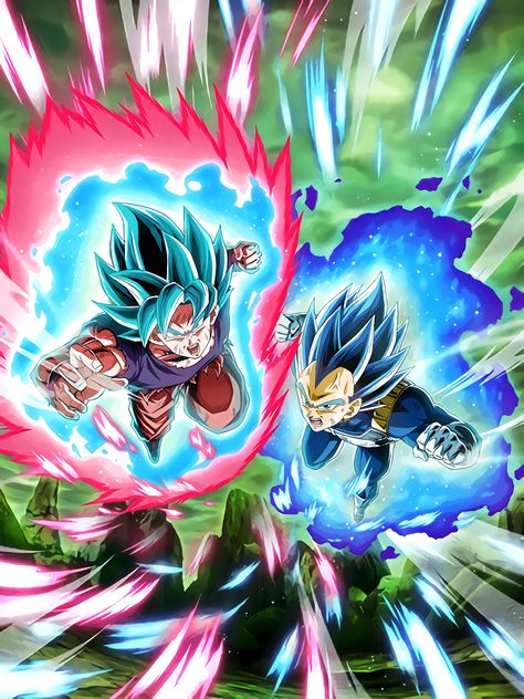 Dokkan Battle, Goku Vegeta, Twitter, Blue