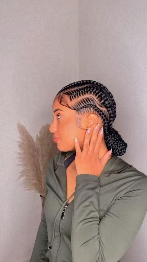 Own Hair Braids Black Women, Stitch Braid Cornrows, Braided Hairstyles For Black Women Scalp Braids, Stitch All Back Cornrows Hairstyles, Stitch All Back Cornrows, Braids Feed In Cornrows, Cornrow Feed In Braids Hairstyles, 4 Feed Ins Braids, Fees In Braids Cornrows