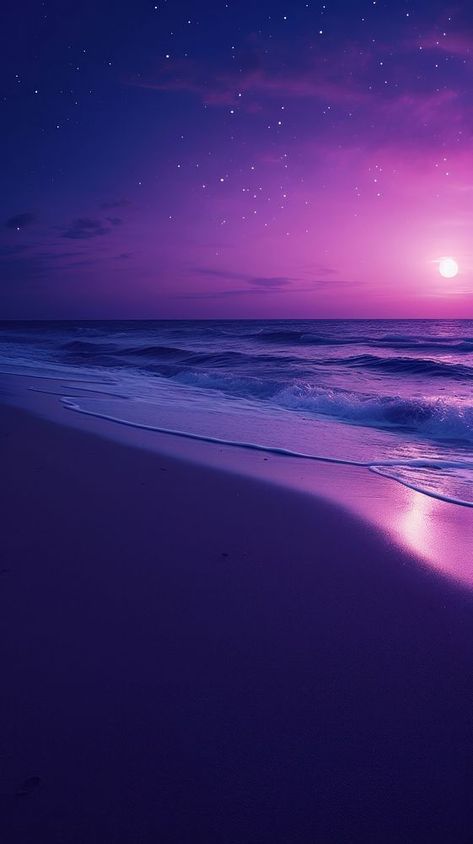 Dark purple aesthetic wallpaper beach outdoors horizon. AI generated Image by rawpixel. | free image by rawpixel.com / Boom Purple Summer Aesthetic, Purple Sunset Wallpaper, Blue And Purple Sunset, Purple Vibes Aesthetic, Iphone Sunset Wallpaper, Aesthetic Purple Wallpaper Iphone, Dark Purple Aesthetic Wallpaper, Aesthetic Wallpaper Beach, Sunset Wallpaper Aesthetic