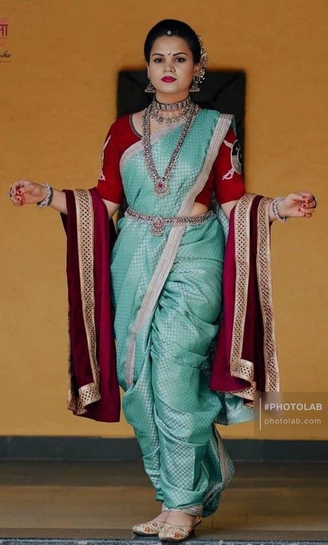 Maharashtra Wedding Look, Nauvari Kasta Saree, Navwari Look, Maharashtra Traditional Dress, Nawari Saree Look, Kasta Saree Look, Navvari Sadi, Navvari Sadi Look, Navari Saree Look