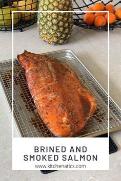 Oven Smoked Salmon, Salmon Brine Recipe Smoked, Smoked Salmon Brine Recipes, Salmon Brine, Smoked Salmon Brine, Smoked Salmon Recipe, Salmon Soy Sauce, Smoked Salmon Recipes, Oven Baked Salmon