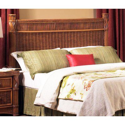 ElanaMar Designs Barbados Rattan Headboard, Size: Full - GQN154 Rattan Panel, Wicker Bedroom Furniture, Open Frame Headboard, Head Boards, Wicker Couch, Wicker Bedroom, Wicker Headboard, Rattan Headboard, Full Headboard