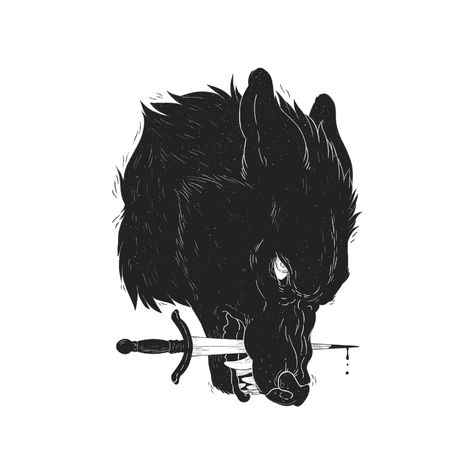 Unique Minimalist Tattoo, Fenrir Tattoo, German Shepherd Tattoo, Foto Langka, Fleur Design, Dark Art Tattoo, Tattoo Cover, Tattoo Art Drawings, Desenho Tattoo